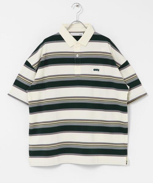 URBAN RESEARCH Sonny Label(アーバンリサーチサニーレーベル)の「OOPS 接触冷感ボーダーポロシャツ(ポロシャツ・メンズ・アイボリー/ネイビー・MEDIUM/X-LARGE/LARGE)」の3枚目の写真