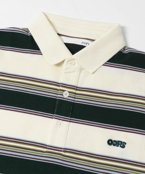 URBAN RESEARCH Sonny Label(アーバンリサーチサニーレーベル)の「OOPS 接触冷感ボーダーポロシャツ(ポロシャツ・メンズ・アイボリー/ネイビー・MEDIUM/X-LARGE/LARGE)」の4枚目の写真