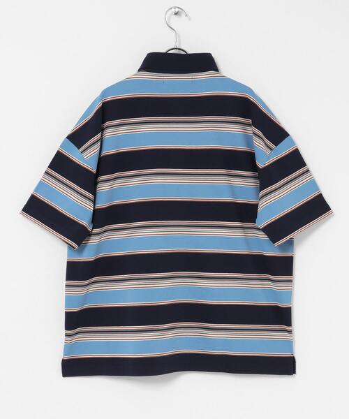 URBAN RESEARCH Sonny Label(アーバンリサーチサニーレーベル)の「OOPS 接触冷感ボーダーポロシャツ(ポロシャツ・メンズ・アイボリー/ネイビー・MEDIUM/X-LARGE/LARGE)」の10枚目の写真