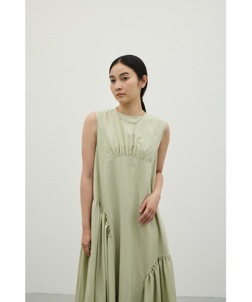 STYLEMIXER（スタイルミキサー）の「ギャザーパネルリラックスワンピース（ワンピース・レディース・ミント/ブラック/ホワイト・MEDIUM/SMALL）」の10枚目の写真