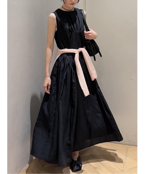 STYLEMIXER（スタイルミキサー）の「ギャザーパネルリラックスワンピース（ワンピース・レディース・ミント/ブラック/ホワイト・MEDIUM/SMALL）」の20枚目の写真