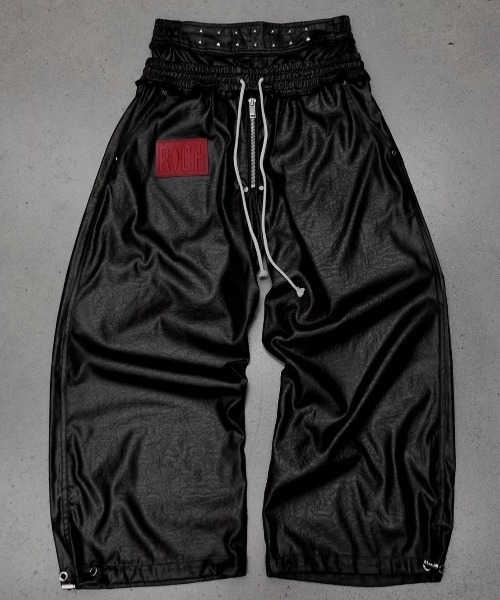 RICH(リッチ)の「【RICH】Wide Leg Boxing Pant / 【リッチ】レイヤードコーティングワイドパンツ<着用動画あり>(その他パンツ・メンズ・ブラック・02/01)」の13枚目の写真
