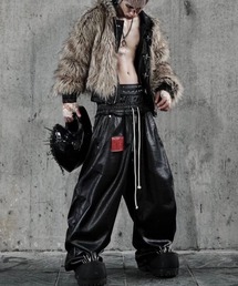 RICH（リッチ）の「【RICH】Wide Leg Boxing Pant / 【リッチ】レイヤードコーティングワイドパンツ（その他パンツ）」
