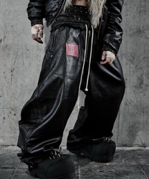 RICH（リッチ）の「【RICH】Wide Leg Boxing Pant / 【リッチ】レイヤードコーティングワイドパンツ（その他パンツ）」