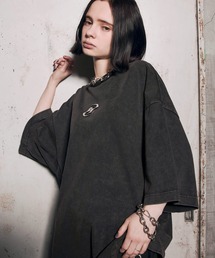 ERAR | 【ERAR】ヴィンテージライクオーバーサイズメタルプレートTシャツ(Tシャツ/カットソー)