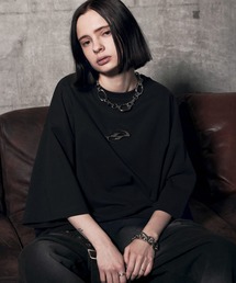 ERAR | 【ERAR】ヴィンテージライクオーバーサイズメタルプレートTシャツ(Tシャツ/カットソー)