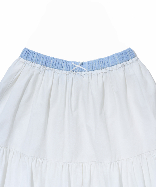 YOUHEE(ユヒ)の「TIERED LACE MIDI SKIRT_WHITE(スカート・レディース・その他・FREE)」の6枚目の写真
