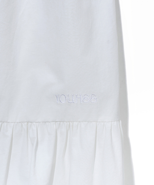 YOUHEE(ユヒ)の「TIERED LACE MIDI SKIRT_WHITE(スカート・レディース・その他・FREE)」の4枚目の写真