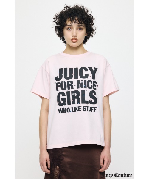 MOUSSY（マウジー）の「JC GIRLS SLOGAN Tシャツ（Tシャツ/カットソー・レディース・ライトピンク/ライトブラック/ホワイト・FREE）」の11枚目の写真