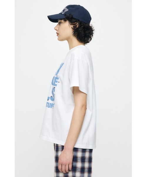 MOUSSY（マウジー）の「JC GIRLS SLOGAN Tシャツ（Tシャツ/カットソー・レディース・ライトピンク/ライトブラック/ホワイト・FREE）」の22枚目の写真