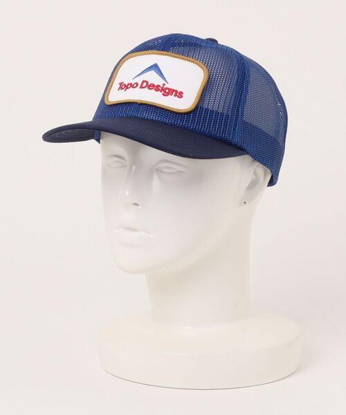 TOPO DESIGNS(トポデザインズ)の「【TOPO DESIGNS】PATCH MESH TRUCKER - RETRO ICON(キャップ・メンズ・ブルー・フリー)」の6枚目の写真