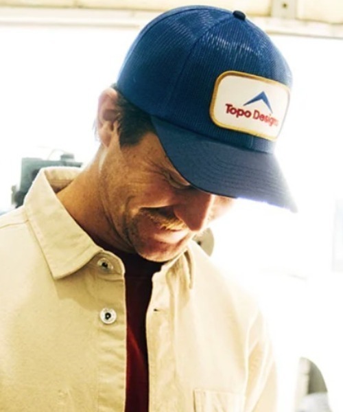 TOPO DESIGNS(トポデザインズ)の「【TOPO DESIGNS】PATCH MESH TRUCKER - RETRO ICON(キャップ・メンズ・ブルー・フリー)」の3枚目の写真