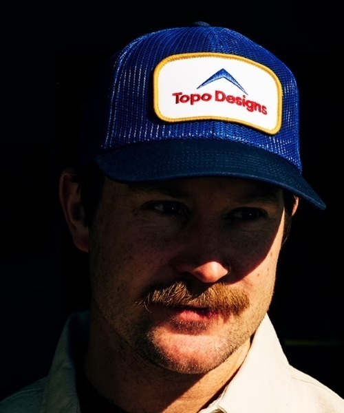 TOPO DESIGNS(トポデザインズ)の「【TOPO DESIGNS】PATCH MESH TRUCKER - RETRO ICON(キャップ・メンズ・ブルー・フリー)」の5枚目の写真