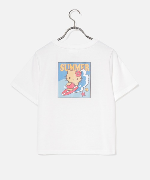 Honeys(ハニーズ)の「ハローキティ/Tシャツ(Tシャツ/カットソー・レディース・イエロー/ピンク/ホワイト/サックスブルー/ブラック・3L/L/LL/M/S)」の21枚目の写真