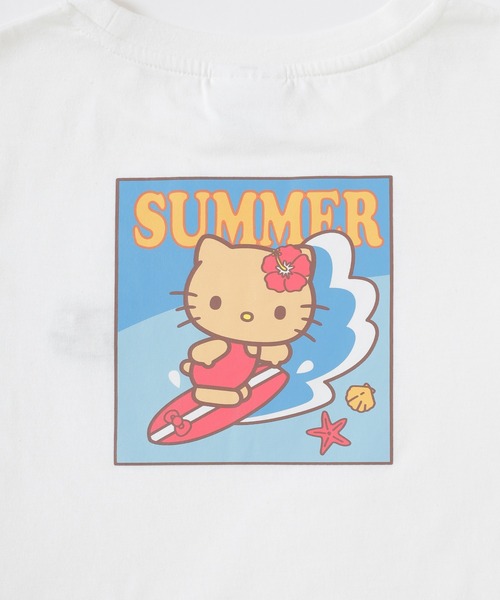 Honeys(ハニーズ)の「ハローキティ/Tシャツ(Tシャツ/カットソー・レディース・イエロー/ピンク/ホワイト/サックスブルー/ブラック・3L/L/LL/M/S)」の22枚目の写真