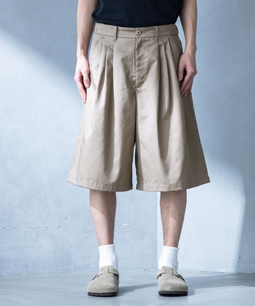 MDR(エムディアール)の「ワイドタックショーツ(その他パンツ・メンズ・ブラック/ベージュ・L/M)」の14枚目の写真