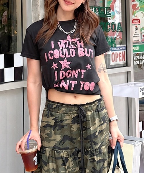 SHEENA(シーナ)の「グランジロゴコンパクトフィットTシャツ(Tシャツ/カットソー・レディース・ホワイト/ブラック・M)」の13枚目の写真