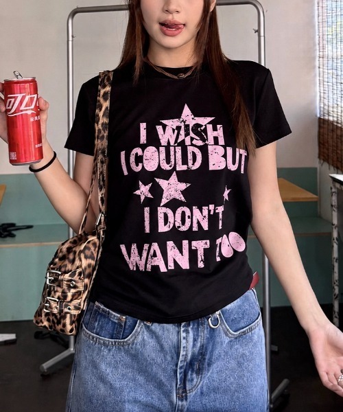 SHEENA(シーナ)の「グランジロゴコンパクトフィットTシャツ(Tシャツ/カットソー・レディース・ホワイト/ブラック・M)」の20枚目の写真