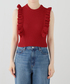 CLANE（クラネ）の「CLANE/クラネ FRILL SLEEVE KNIT TOPS 10106-2173（ニット/セーター・FREE）」