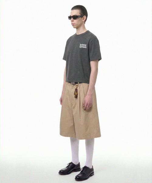 PRINOAR(プリノア)の「テクニカルセミクロップ半袖Tシャツ - チャコール(Tシャツ/カットソー・レディース・チャコール・SMALL/MEDIUM/LARGE)」の6枚目の写真