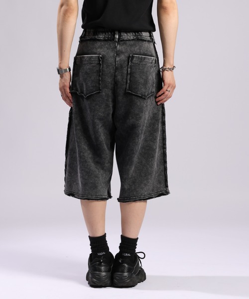 RAGEBLUE（レイジブルー）の「Double Tuck Sweat Cut Off Half Pants/2タック/スウェットカットオフハーフパンツ（スウェットパンツ・メンズ・ブラック/ライトグレー・FREE）」の21枚目の写真