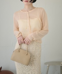compact sheer knit cardigan /コンパクトシアーニットカーディガン