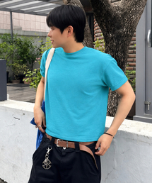 エッセンシャルクロップTシャツ[アクアブルー]