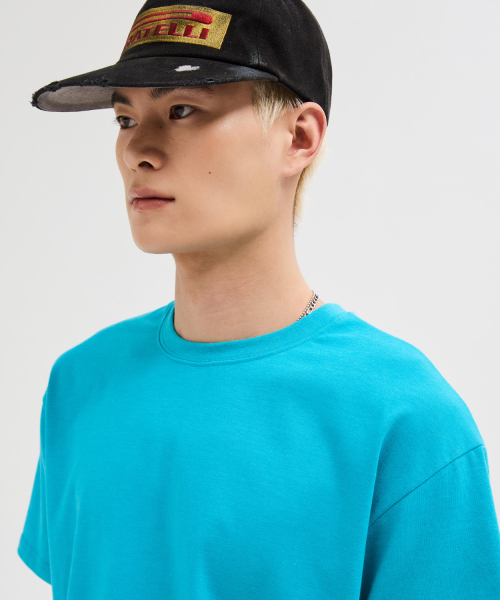 LEIRE（ルアール）の「エッセンシャルクロップTシャツ[アクアブルー]（Tシャツ/カットソー・メンズ・その他・MEDIUM/LARGE/X-LARGE/2XL）」の6枚目の写真