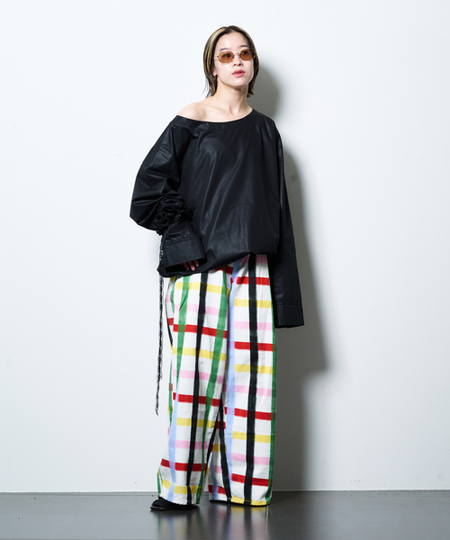 CITYSHOP(シティーショップ)の「SIXXTA RAINBOW CONFETTI:パンツ(その他パンツ・レディース・ホワイト系その他・4/6)」の4枚目の写真