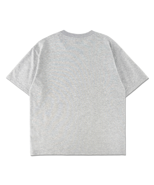 ANNOYED(アノイド)の「スマイルロゴ半袖Tシャツ LQ7TU436_MELANGE GREY(Tシャツ/カットソー・メンズ・その他・95/100/105)」の2枚目の写真