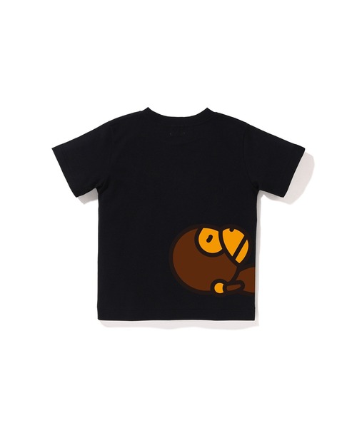 A BATHING APE(アベイシングエイプ)の「SLEEPING BABY MILO BANANA TEE(Tシャツ/カットソー・キッズ・ホワイト/ブラック/ピンク・120/100/90/140/130/110)」の5枚目の写真