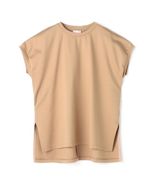 BALLSEY（ボールジィ）の「スーピマモクロディ フレンチチュニックTシャツ（Tシャツ/カットソー・レディース・ベージュ/ブラック/ホワイト/ブルー・S）」の4枚目の写真