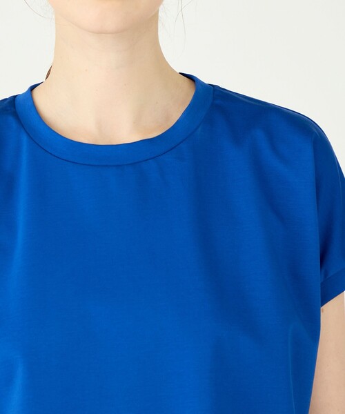 BALLSEY（ボールジィ）の「スーピマモクロディ フレンチチュニックTシャツ（Tシャツ/カットソー・レディース・ベージュ/ブラック/ホワイト/ブルー・S）」の12枚目の写真