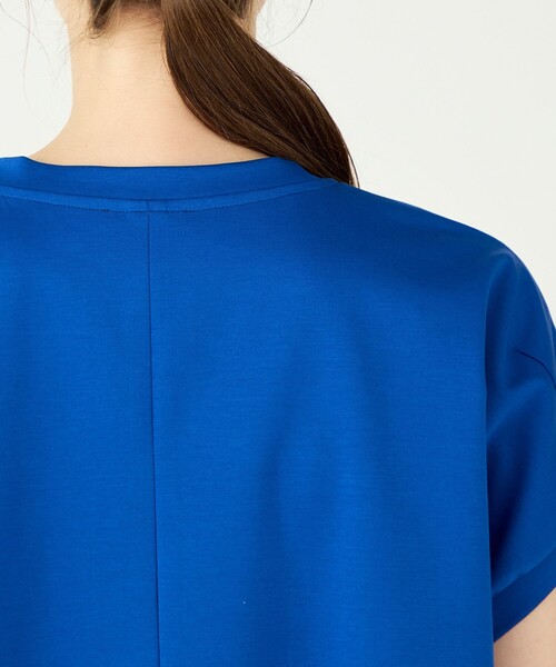 BALLSEY（ボールジィ）の「スーピマモクロディ フレンチチュニックTシャツ（Tシャツ/カットソー・レディース・ベージュ/ブラック/ホワイト/ブルー・S）」の5枚目の写真