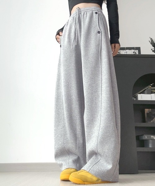 Miniministore(ミニミニストア)の「スウェットパンツ 韓国風 ロングパンツ(スウェットパンツ・レディース・ブラック/グレー/ライトグレー・FREE)」の4枚目の写真