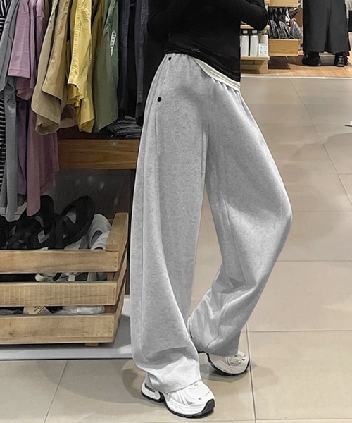 Miniministore(ミニミニストア)の「スウェットパンツ 韓国風 ロングパンツ(スウェットパンツ・レディース・ブラック/グレー/ライトグレー・FREE)」の5枚目の写真
