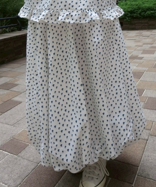BLOOMING CHARM(ブルーミングチャーム)の「Waist Frill Balloon Skirt(スカート・レディース・ホワイト系その他/ブラック/ピンク/ブラウン系その他・FREE)」の1枚目の写真