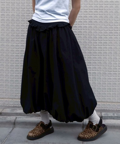 BLOOMING CHARM(ブルーミングチャーム)の「Waist Frill Balloon Skirt(スカート・レディース・ホワイト系その他/ブラック/ピンク/ブラウン系その他・FREE)」の2枚目の写真