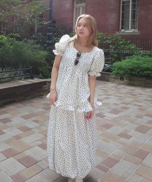 BLOOMING CHARM(ブルーミングチャーム)の「Waist Frill Balloon Skirt(スカート・レディース・ホワイト系その他/ブラック/ピンク/ブラウン系その他・FREE)」の11枚目の写真