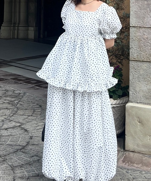BLOOMING CHARM(ブルーミングチャーム)の「Waist Frill Balloon Skirt(スカート・レディース・ホワイト系その他/ブラック/ピンク/ブラウン系その他・FREE)」の10枚目の写真