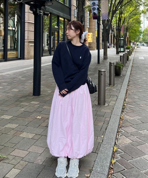 BLOOMING CHARM(ブルーミングチャーム)の「Waist Frill Balloon Skirt(スカート・レディース・ホワイト系その他/ブラック/ピンク/ブラウン系その他・FREE)」の6枚目の写真