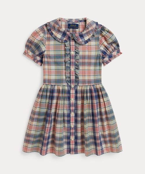 チェック コットン シャツドレス（シャツワンピース）｜POLO RALPH