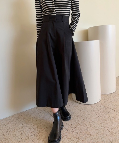 FAVORITO(ファヴォリート)の「ハイウエストスカート(スカート・レディース・ブラック/ライトベージュ/モカ・F)」の20枚目の写真