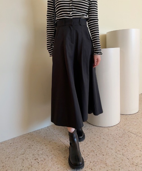 FAVORITO(ファヴォリート)の「ハイウエストスカート(スカート・レディース・ブラック/ライトベージュ/モカ・F)」の18枚目の写真