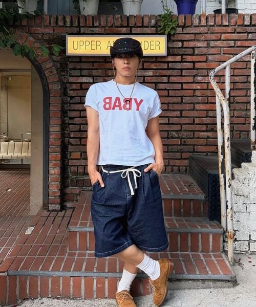 KNITTED（ニッティド）の「(ユニセックス)アウトストリングバミューダデニムハーフパンツクリーム（その他パンツ・メンズ・その他・MEDIUM/LARGE/X-LARGE/WS）」の15枚目の写真