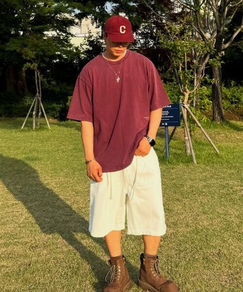 KNITTED（ニッティド）の「(ユニセックス)アウトストリングバミューダデニムハーフパンツクリーム（その他パンツ・メンズ・その他・MEDIUM/LARGE/X-LARGE/WS）」の2枚目の写真