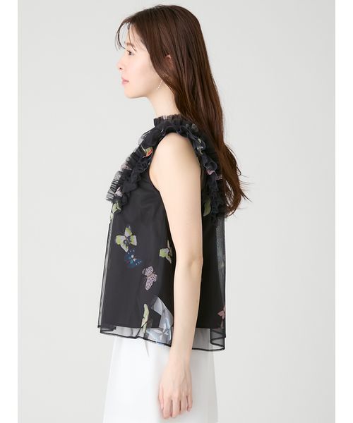 CELFORD(セルフォード)の「【洗える】【HANAE MORI×CELFORDコラボ】バタフライレイヤードプリントブラウス(シャツ/ブラウス・レディース・オフホワイト/サックスブルー/ブラック・F)」の19枚目の写真