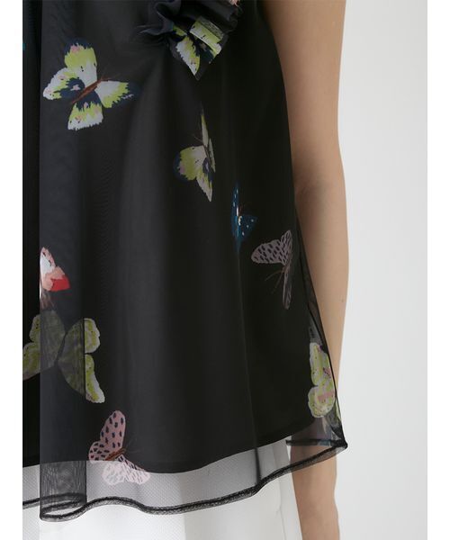 CELFORD(セルフォード)の「【洗える】【HANAE MORI×CELFORDコラボ】バタフライレイヤードプリントブラウス(シャツ/ブラウス・レディース・オフホワイト/サックスブルー/ブラック・F)」の11枚目の写真