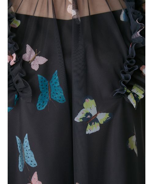 CELFORD(セルフォード)の「【洗える】【HANAE MORI×CELFORDコラボ】バタフライレイヤードプリントブラウス(シャツ/ブラウス・レディース・オフホワイト/サックスブルー/ブラック・F)」の12枚目の写真