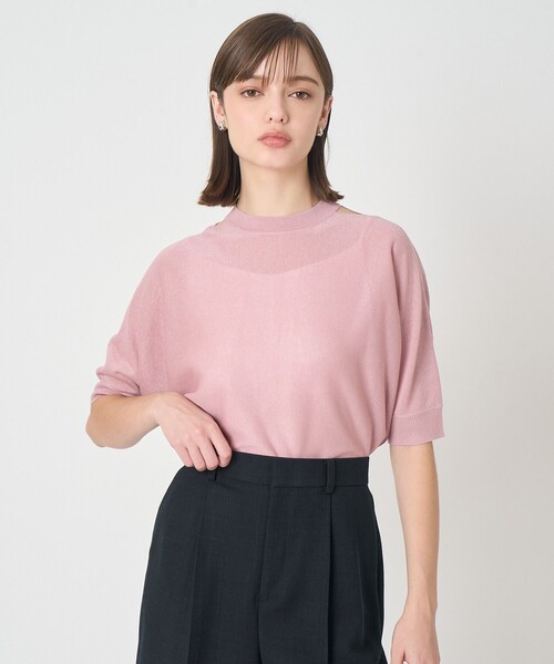 ANAYI(アナイ)の「バックリボンショルダースリット プルオーバー(ニット/セーター・レディース・ミント/ピンク/ブラック/ホワイト・38/36)」の21枚目の写真